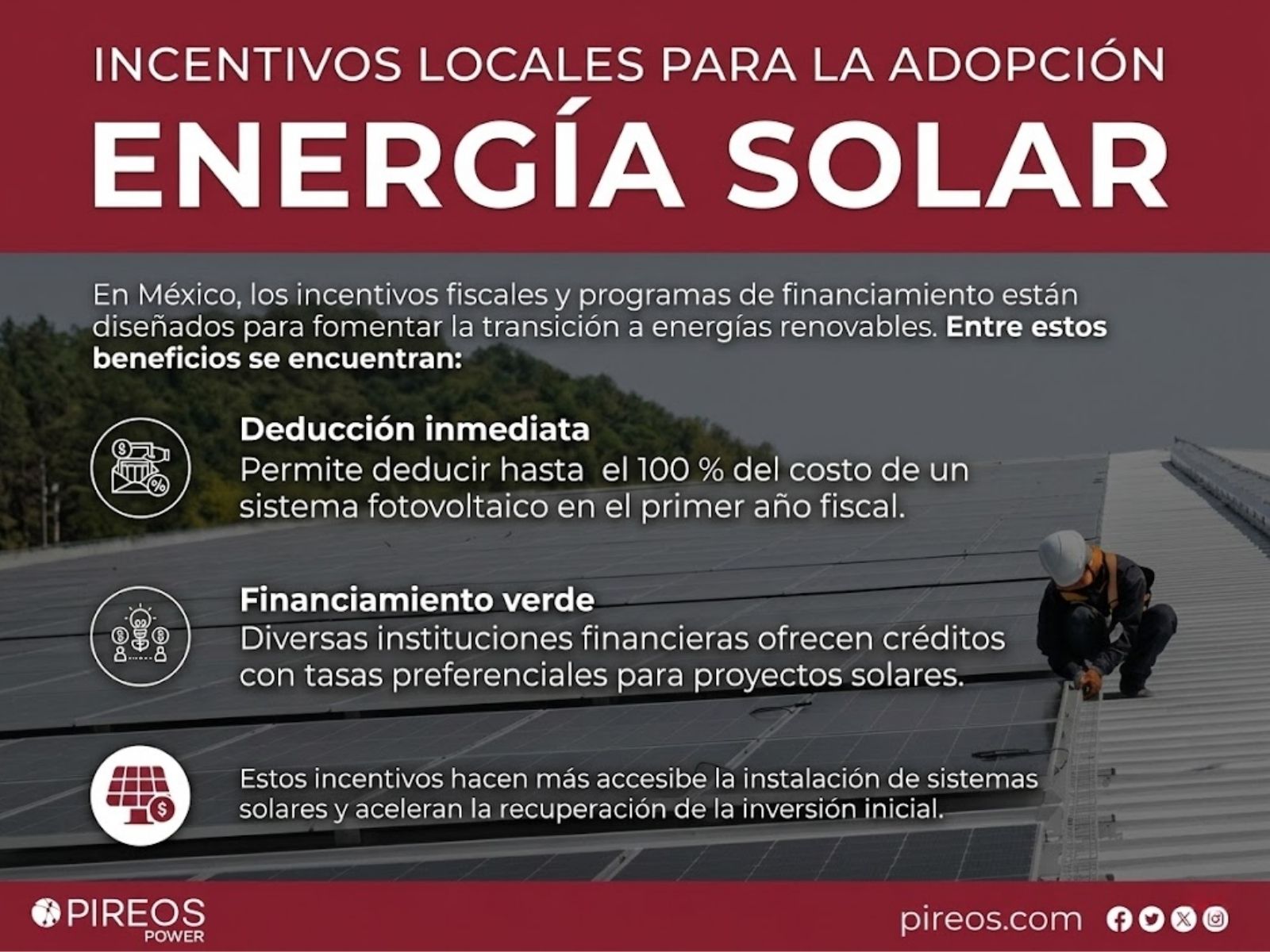 Conoce cuales son los incentivos para usar energía solar